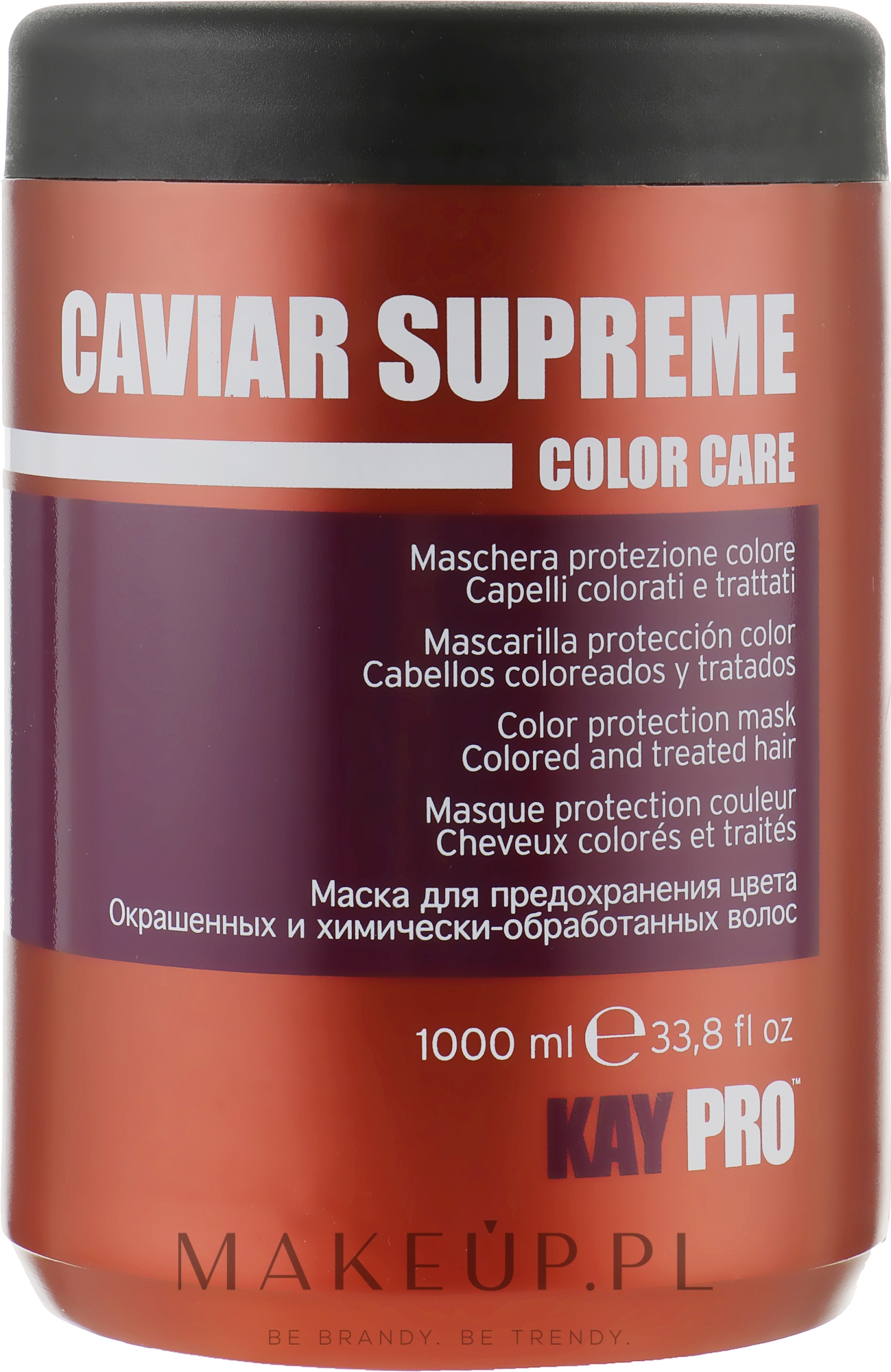 Maska kawiorowa chroniąca kolor włosów farbowanych - KayPro Special Care Caviar Mask — Zdjęcie 1000 ml