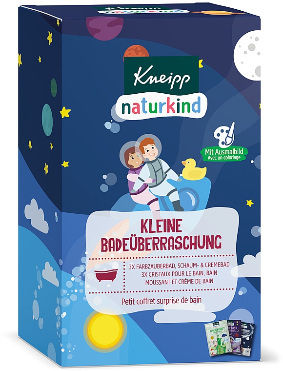 Zestaw - Kneipp Naturkid Set (bath/salt/2x20g + bath/salt/2x20g + foam/cr/2x20ml) — Zdjęcie N1