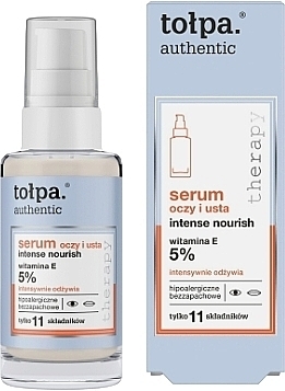 Serum do oczu i ust - Tolpa Authentic Intense Nourish — Zdjęcie N1