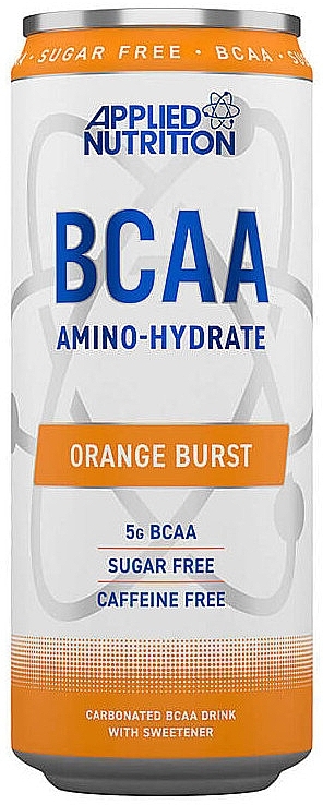Bezkofeinowy napój energetyczny Orange Blast - Applied Nutrition BCAA Amino-Hydrate Cans — Zdjęcie N1