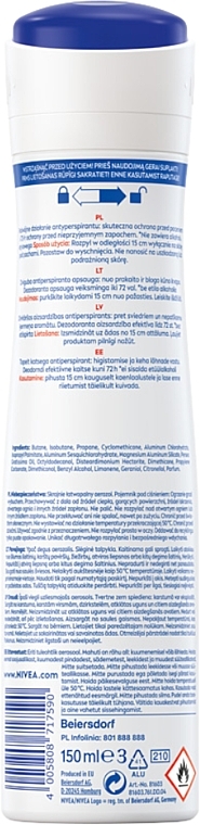 Antyperspirant Ochrona i komfort 72 godziny - NIVEA Deodorant Dry Comfort Plus Spray — Zdjęcie N2