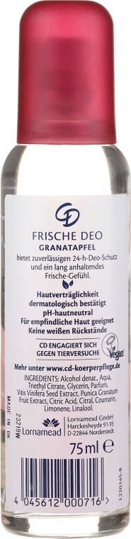Dezodorant w sprayu Granat - CD Fresh Deo Pomegranate Spray — Zdjęcie N2
