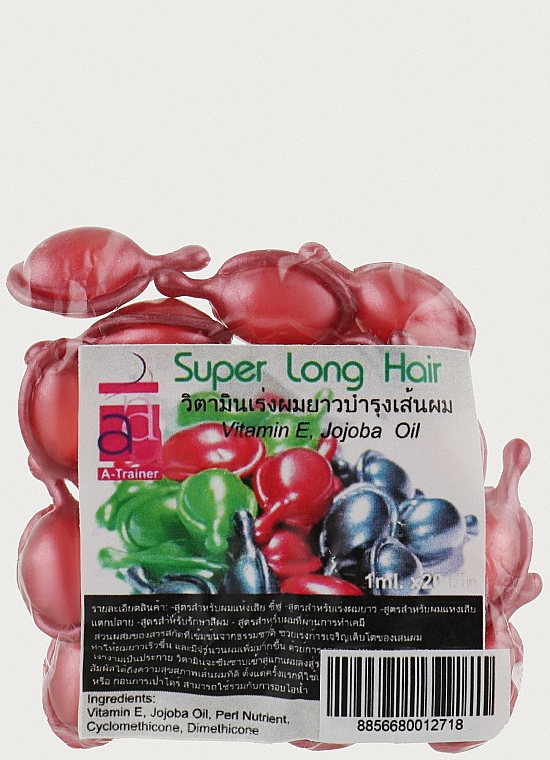 Regenerujące serum do włosów farbowanych w kapsułkach - A-Trainer Super Long Hair