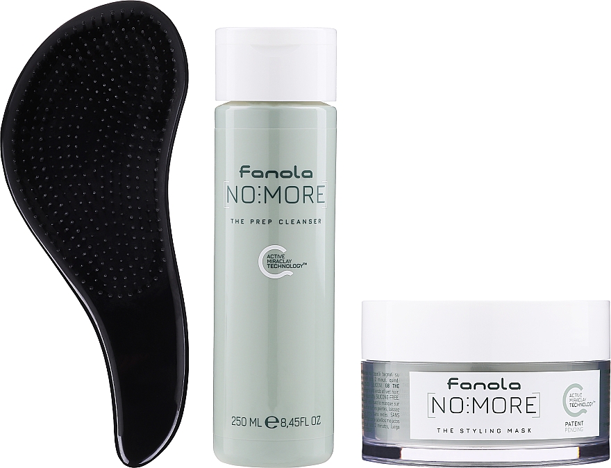 Zestaw - Fanola No More (shm 250 ml + mask 200 ml + brush) — Zdjęcie N1