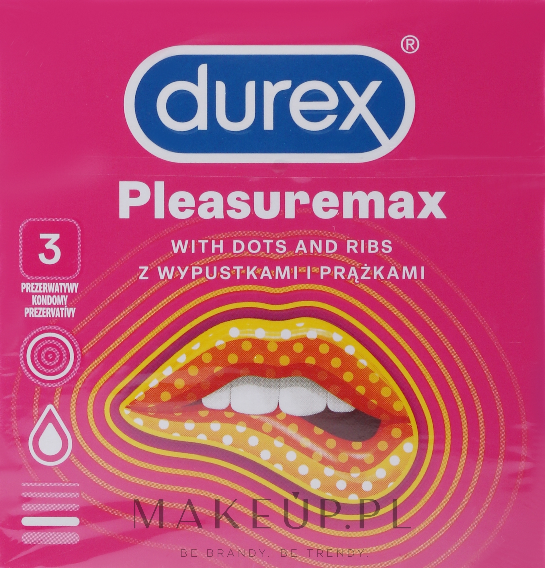 Prezerwatywy, 3 szt. - Durex Pleasuremax — Zdjęcie 3 szt.