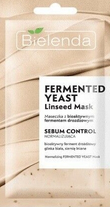 Normalizująca maska do twarzy z z bioaktywnym fermentem drożdżowym - Bielenda Fermented Yeast Linseed Mask
