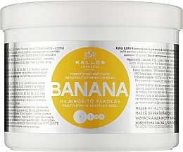 PRZECENA! Maska wzmacniająca włosy z ekstraktem z banana i kompleksem witamin - Kallos Cosmetics Banana Mask * — Zdjęcie N3