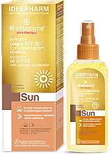 Ochronny olejek SPF 20 z przyśpieszaczem opalania - Farmona Nivelazione Skin Therapy Sun Protective Oil — Zdjęcie N1