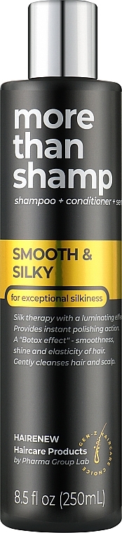 Laminujący szampon do włosów z jedwabiem - Hairenew Smooth & Silky Shampoo