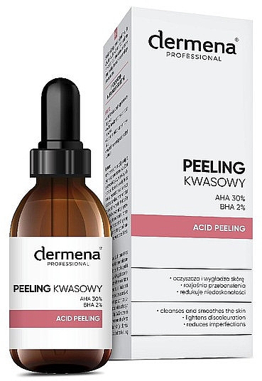 Profesjonalny peeling kwasowy - Dermena Professional AHA 30% BHA 2% Acid Peeling