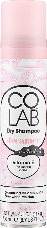 Suchy szampon o zapachu bawełny i piżma - Colab Dreamer Dry Shampoo