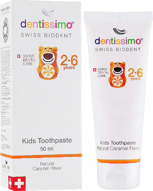 Pasta do zębów dla dzieci - Dentissimo Kids Toothpaste Caramel — Zdjęcie N2