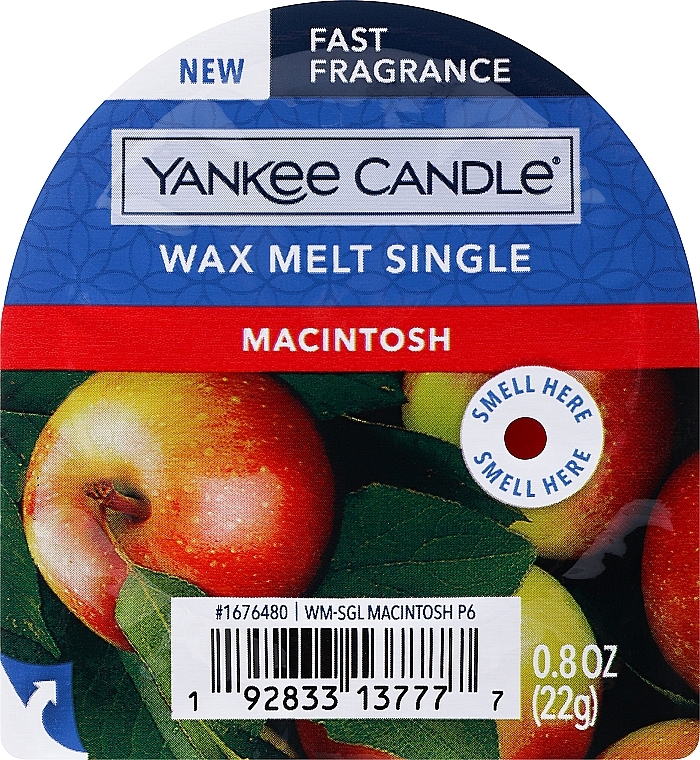 Wosk zapachowy - Yankee Candle Classic Wax Macintosh — Zdjęcie N1