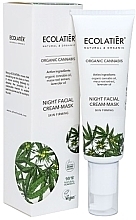 Kremowa maseczka do twarzy - Ecolatier Organic Cannabis Cream Mask Night — Zdjęcie N2