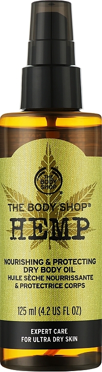 Rozświetlający olejek do ciała - The Body Shop Hemp Nourishing & Protecting Dry Body Oil — Zdjęcie N1
