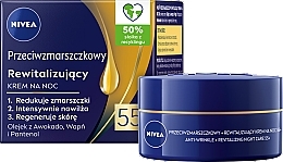 Kup Przeciwzmarszczkowy + rewitalizujący krem do twarzy na noc 55+ - NIVEA Anti-Wrinkle Revitalizing Night Cream