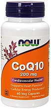 Koenzym Q10, 200 mg, 60 kapsułek - Now Foods CoQ10  — Zdjęcie N1
