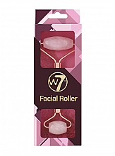 Kwarcowy wałek do twarzy, różowy - W7 Cosmetics Rose Quartz Face Roller  — Zdjęcie N2