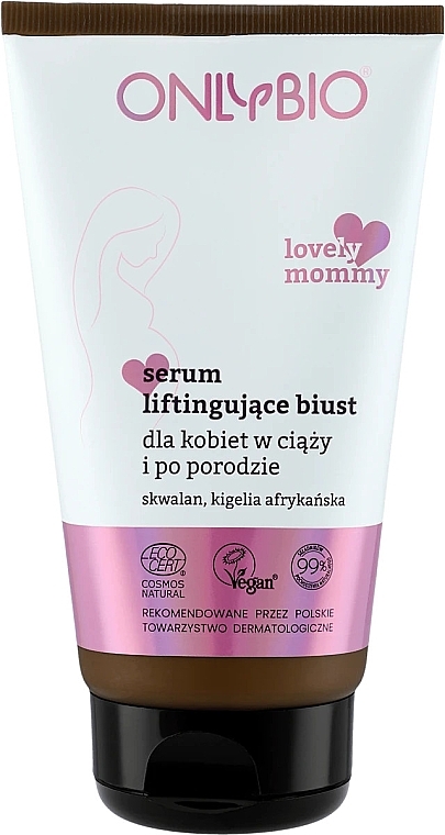 Serum liftingujące biust dla kobiet w ciąży i po porodzie - OnlyBio Lovely Mommy — Zdjęcie N1