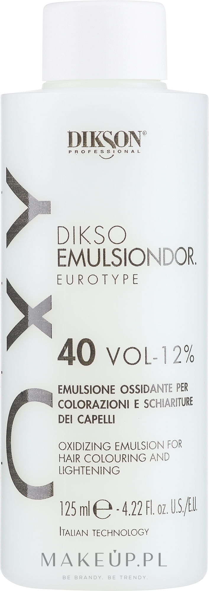 Oksykrem uniwersalny 12% - Dikson Tec Emulsiondor Eurotype 40 Volumi  — Zdjęcie 125 ml