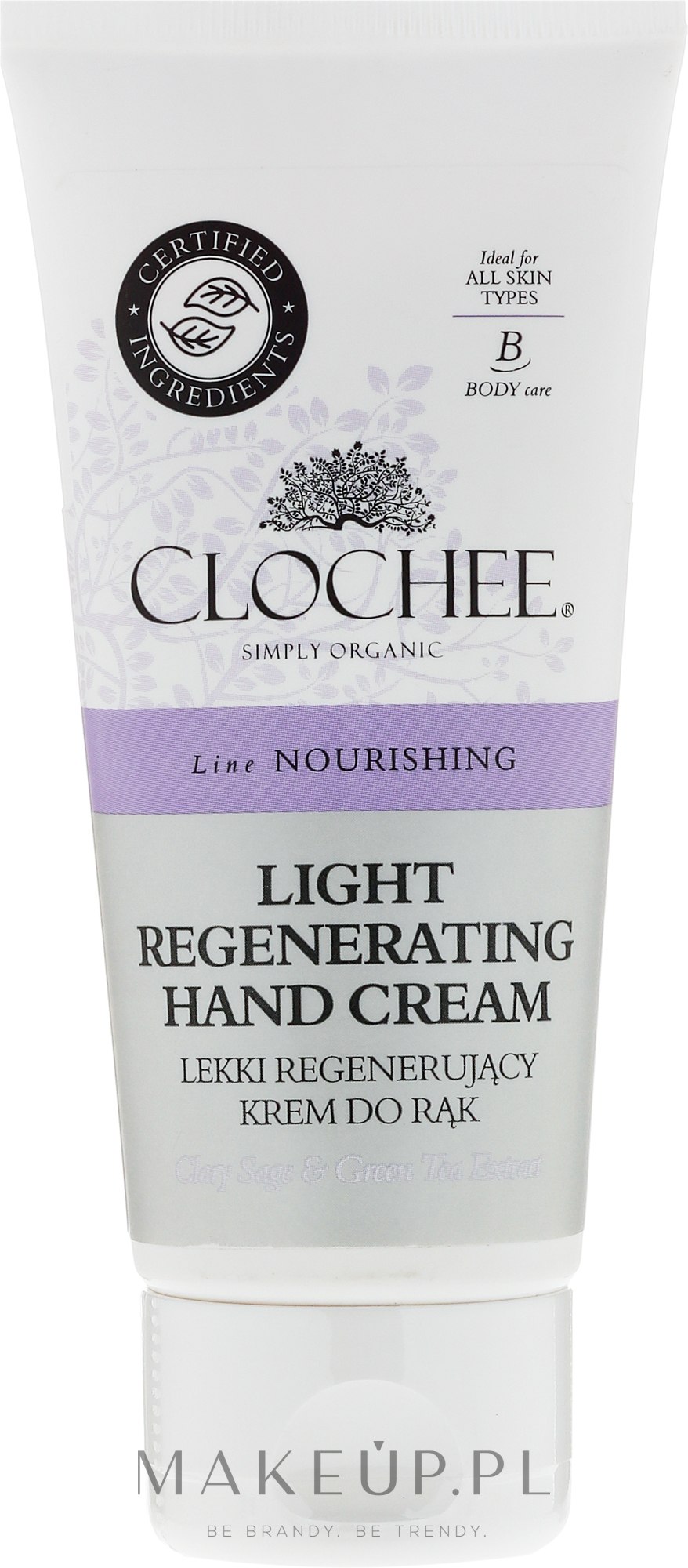 Lekki regenerujący krem do rąk - Clochee Nourishing — Zdjęcie 100 ml