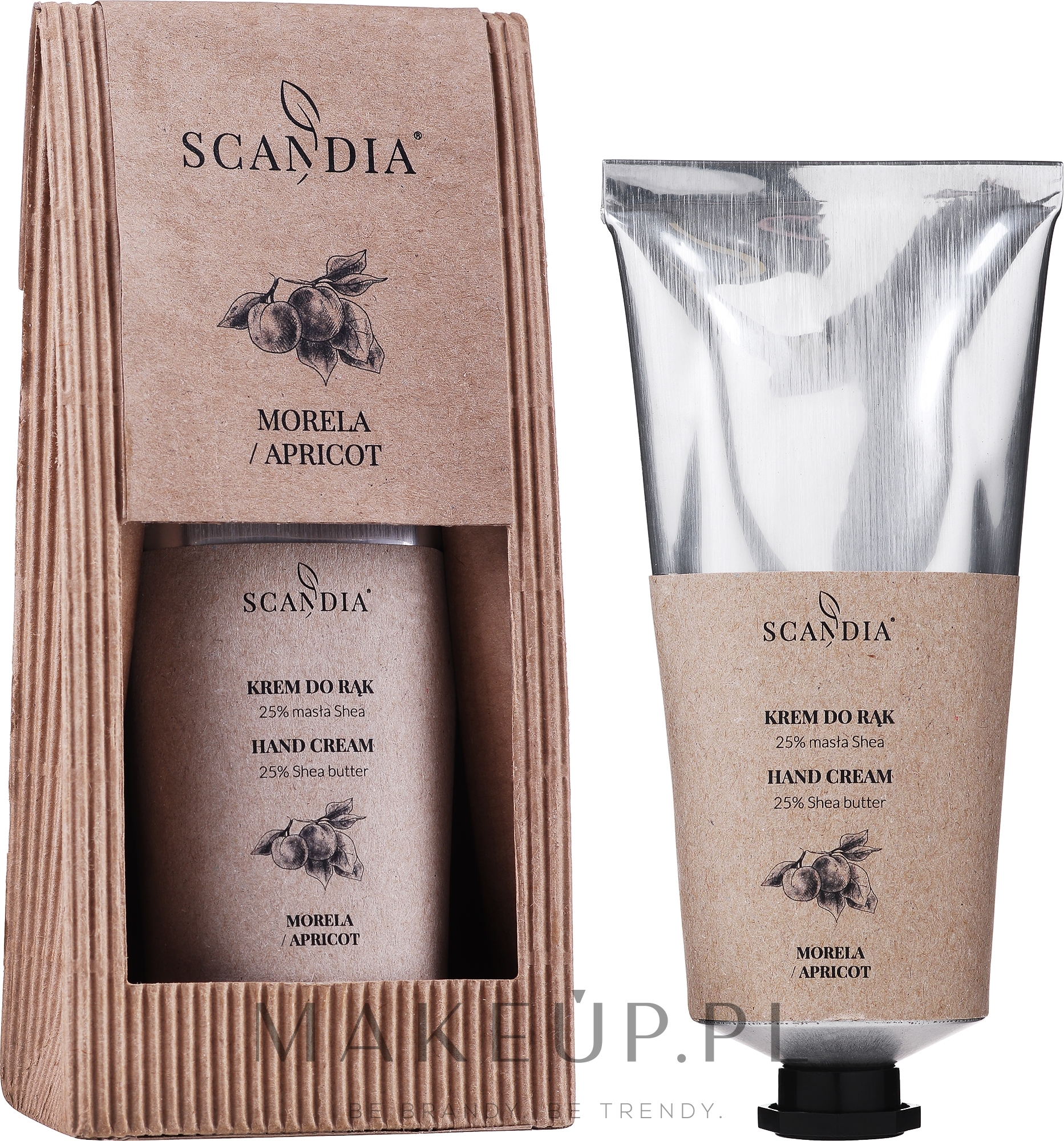 Krem do rąk Morela - Scandia Cosmetics Hand Cream 25% Shea Apricot — Zdjęcie 70 ml