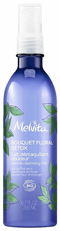 Oczyszczające mleczko do twarzy - Melvita Floral Bouquet Detox Organic Gentle Cleansing Milk — Zdjęcie N1