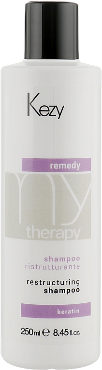 Szampon rewitalizujący z keratyną - Kezy Remedy Restructuring Shampoo — Zdjęcie N1