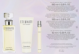 Calvin Klein Eternity For Woman - Zestaw (edp/100ml + b/lot/100ml + edp/10ml) — Zdjęcie N4
