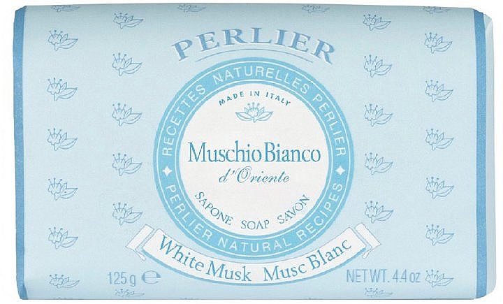 Mydło z białym piżmem - Perlier White Musk Soap — Zdjęcie N1