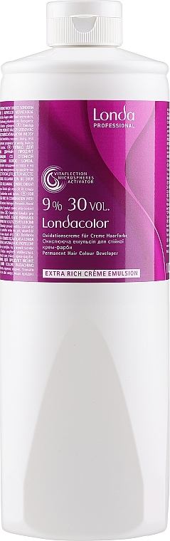 Kremowa emulsja utleniająca 9% 30 vol. - Londa Professional Londacolor Permanent Cream — Zdjęcie N2