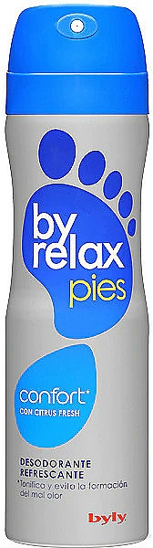 Odświeżający dezodorant do stóp - Byly Byrelax Comfort With Citrus Fresh Feet Deo Spray — Zdjęcie N1