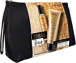 Zestaw - Indola Glamorous Oil Xmas Bag (shmp/250ml + spray/150ml + bag) — Zdjęcie N1