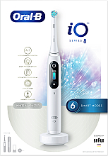 Elektryczna szczoteczka do zębów, biała - Oral-B Braun iO Series 8 — Zdjęcie N3