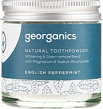 Naturalny proszek do zębów - Georganics English Peppermint Natural Toothpowder — Zdjęcie N2