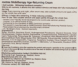 PRZECENA! Przeciwzmarszczkowy krem do twarzy - Rootree Mobitherapy Age-Returning Cream * — Zdjęcie N3