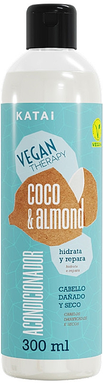Odżywka do włosów zniszczonych i suchych - Katai Vegan Therapy Coconut & Almond Cream — Zdjęcie N1