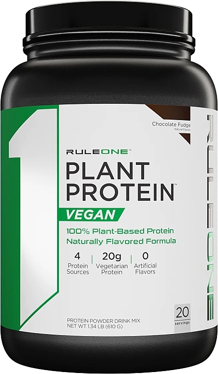 Białko roślinne Czekolada - Rule One Plant Protein Vegan Chocolate Fudge — Zdjęcie N1