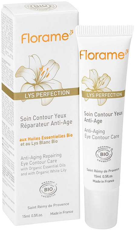 Krem do skóry wokół oczu - Florame Lys Perfection Anti-Aging Eye Contour Care — Zdjęcie N1