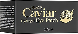 Hydrożelowe płatki pod oczy z czarnym kawiorem - Esfolio Black Caviar Hydrogel Eye Patch — Zdjęcie N3
