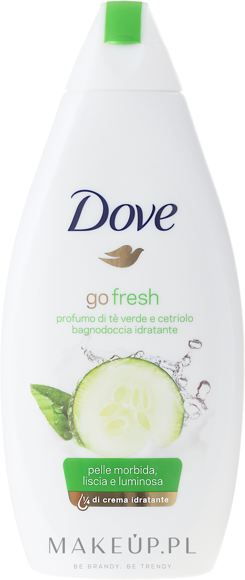 Kremowy żel pod prysznic Go Fresh Ogórek i zielona herbata - Dove — Zdjęcie 250 ml