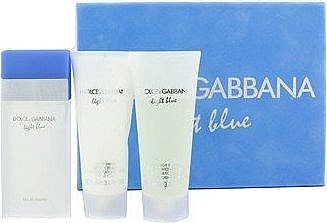 Dolce & Gabbana Light Blue - Zestaw (edt 50ml + b/l 50ml + s/g 50ml) — Zdjęcie N1