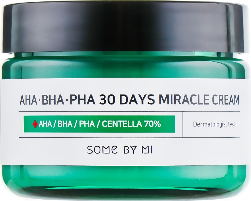 Nawilżający krem z kwasami do skóry trądzikowej - Some By Mi AHA/BHA/PHA 30 Days Miracle Cream — Zdjęcie N2