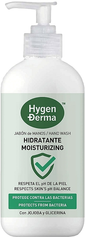 Antybakteryjne mydło nawilżające w płynie - Hygenderma Hand Soap — Zdjęcie N1