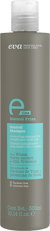 Szampon do włosów kręconych z awokado i elastyną - Eva Professional E-line Control Shampoo