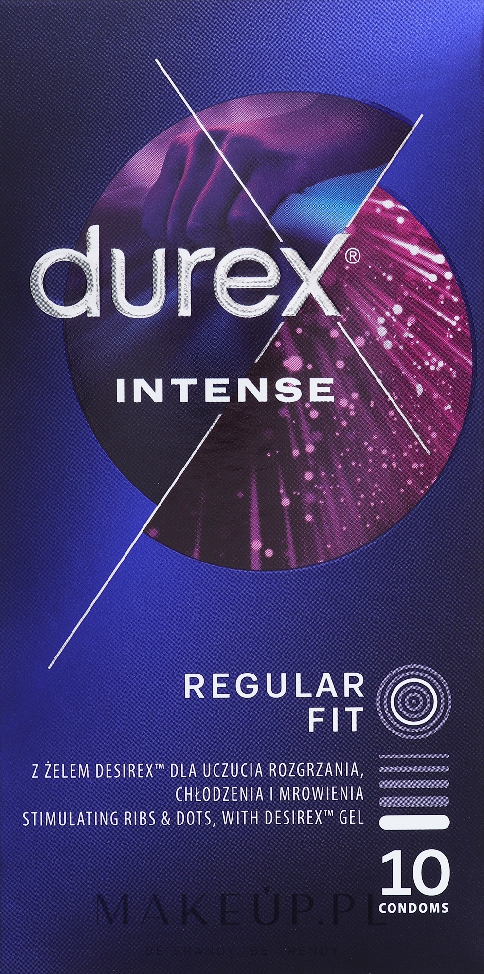 Prezerwatywy prążkowane, 10 szt. - Durex Intense Orgasmic — Zdjęcie 10 szt.