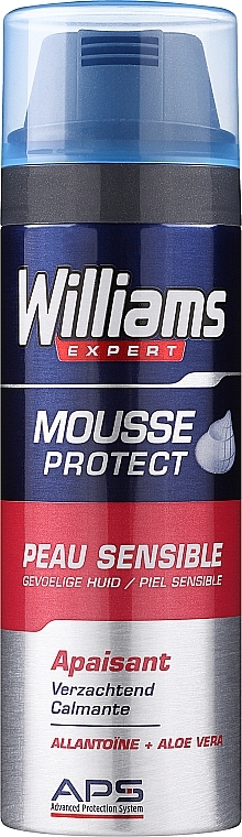 Pianka do golenia do skóry wrażliwej - Williams Expert Protect Shaving Foam For Sensitive Skin — Zdjęcie N1
