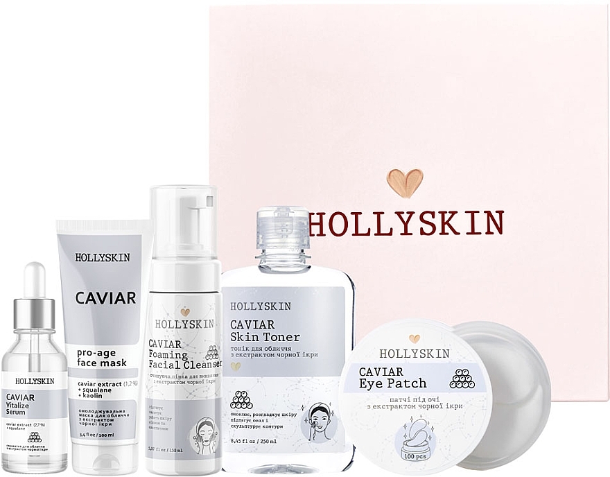 Zestaw, 5 produktów - Hollyskin Caviar Vitalize Care Maxi Set — Zdjęcie N2