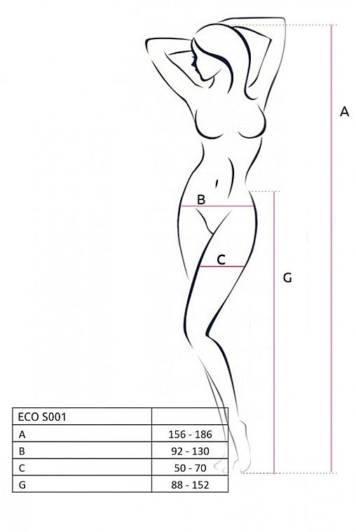 Pończochy erotyczne, ECO, BS010, białe - Passion — Zdjęcie N3