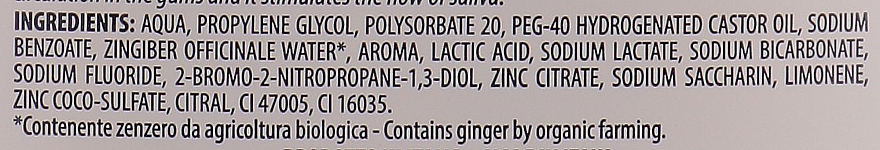 Płyn do płukania jamy ustnej Imbir - Pasta Del Capitano Ginger Mouthwash — Zdjęcie N3